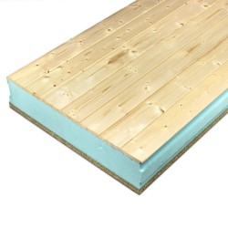 Panel Sandwich de madera con Friso de Abeto